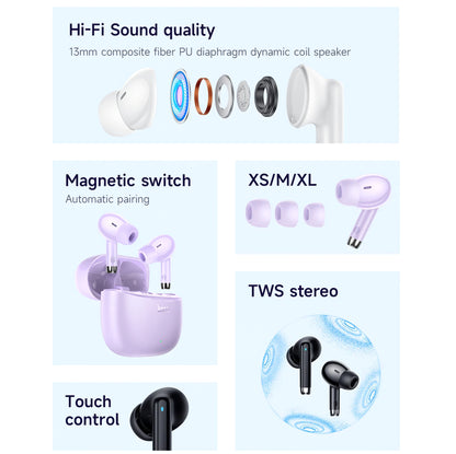 Zestaw głośnomówiący Bluetooth HOCO EQ2, TWS, Mov 