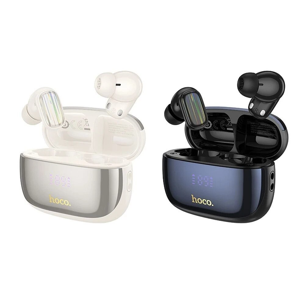 Handsfree Bluetooth HOCO EQ20, TWS, ANC, MultiPoint, Negru