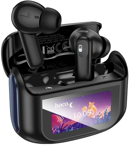 Handsfree Bluetooth HOCO EQ21, TWS, ANC, Negru