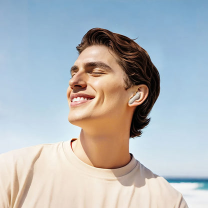 Handsfree Bluetooth HOCO EQ21, TWS, ANC, Alb