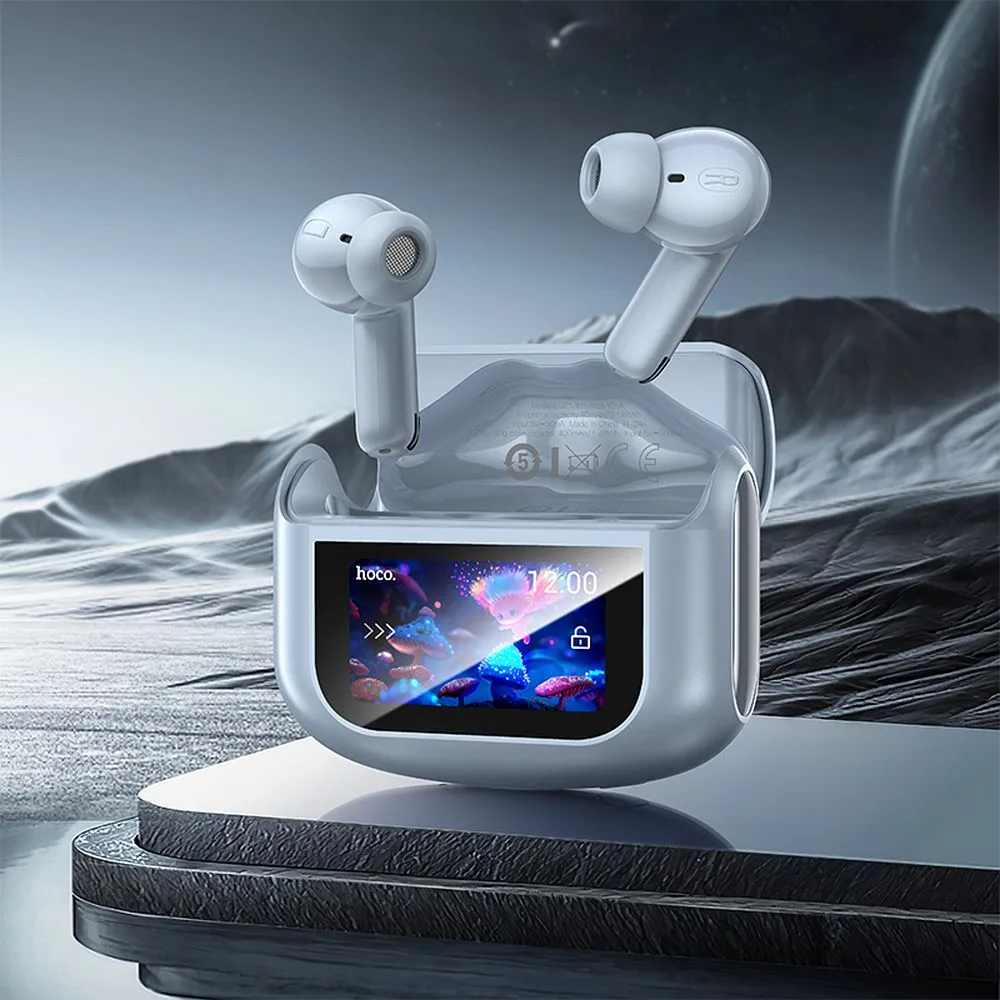 Handsfree Bluetooth HOCO EQ21, TWS, ANC, Albastru