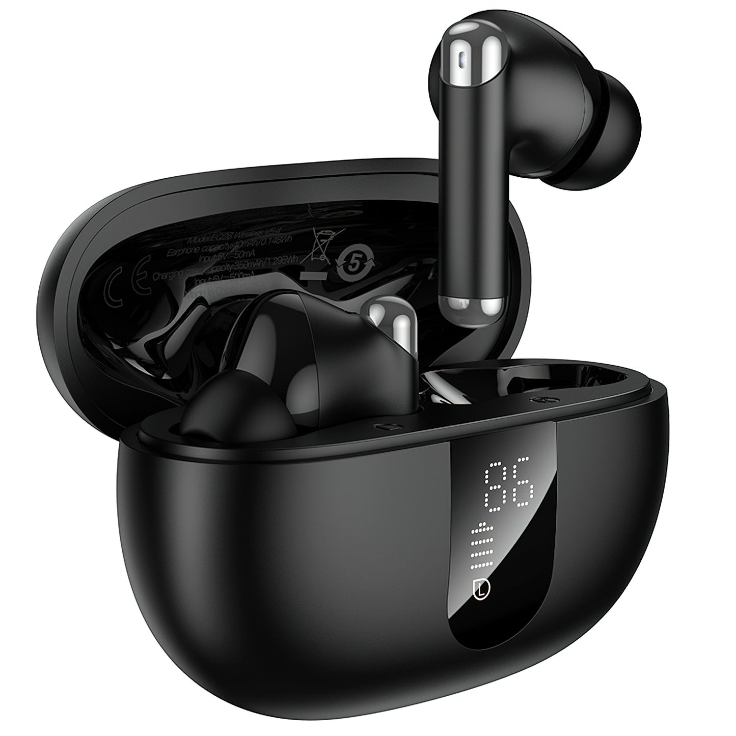 Handsfree Bluetooth HOCO EQ26, TWS, ANC, Negru