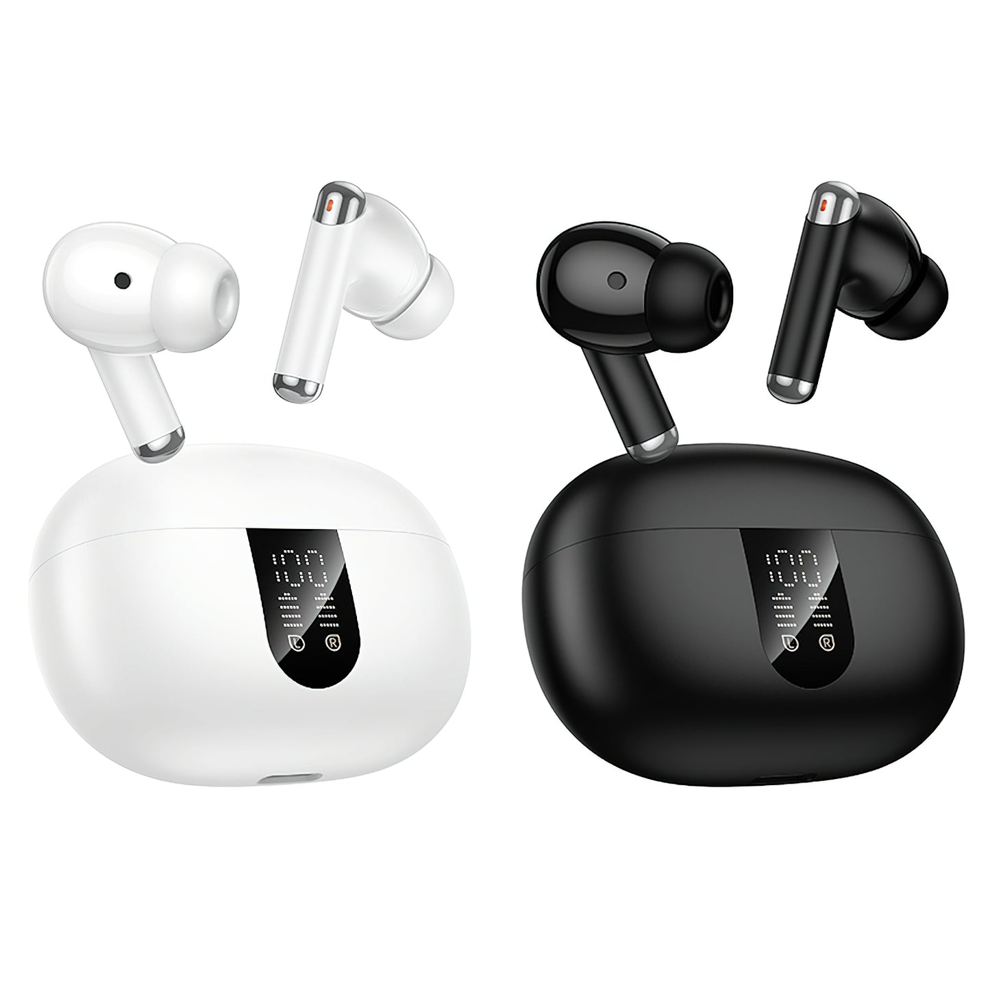 Handsfree Bluetooth HOCO EQ26, TWS, ANC, Alb