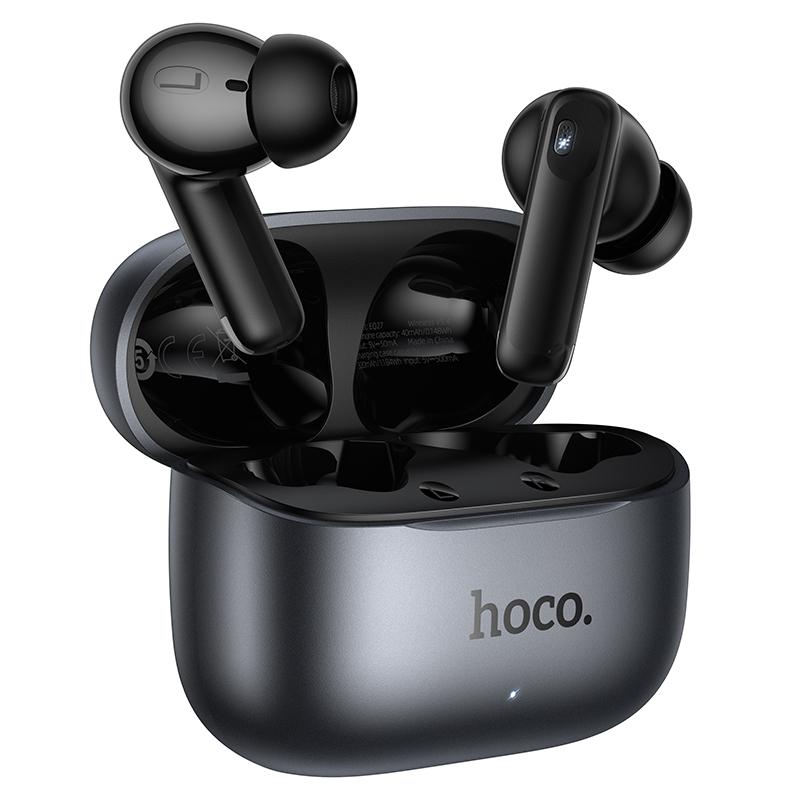 Handsfree Bluetooth HOCO EQ27 AI Translation, TWS, ANC, Gri