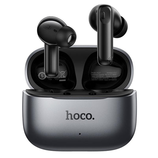 Handsfree Bluetooth HOCO EQ27 AI Translation, TWS, ANC, Gri