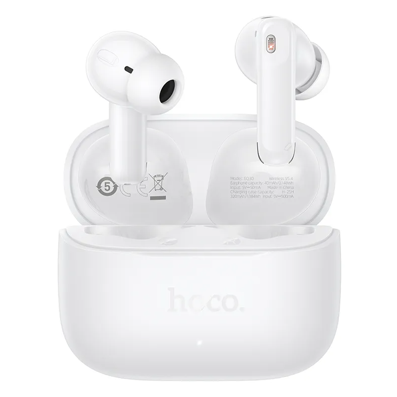 Handsfree Bluetooth HOCO EQ30, TWS, Alb