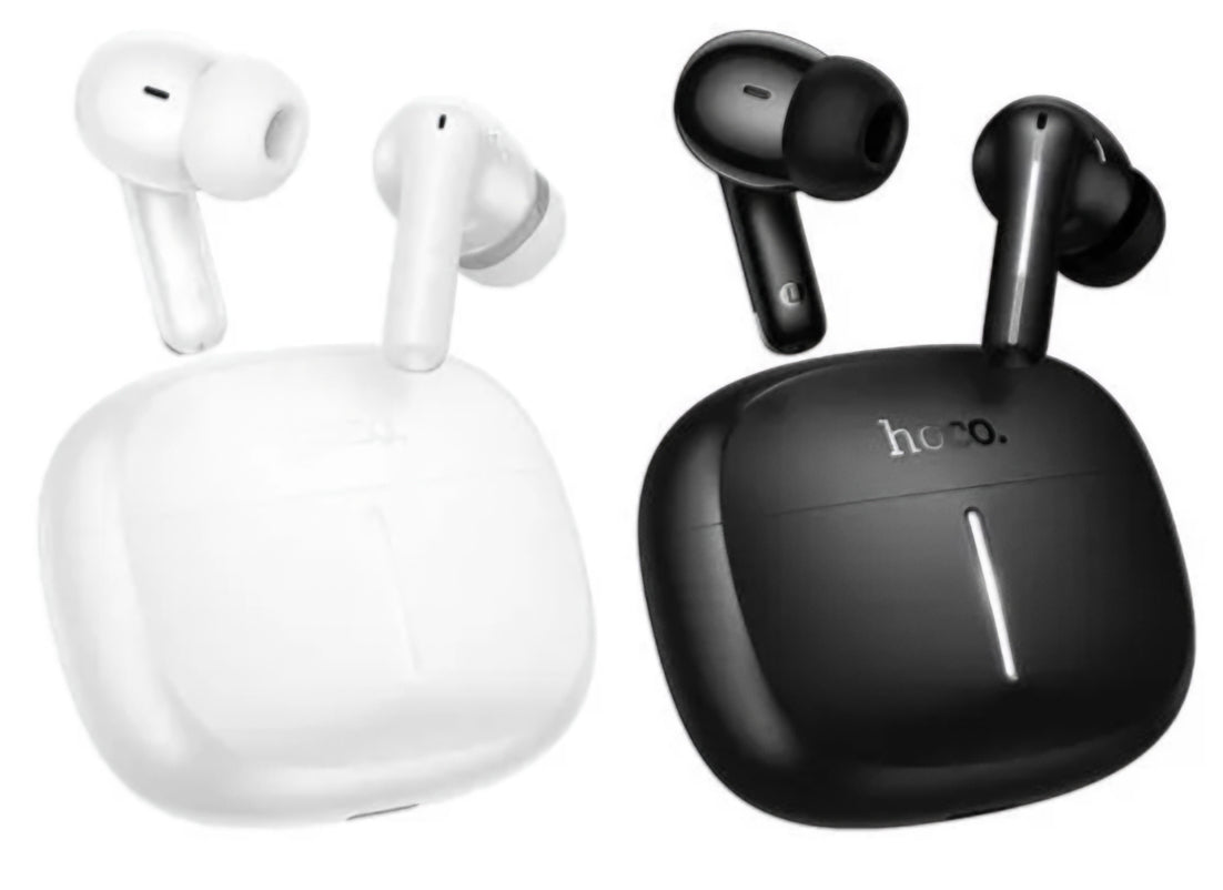 Handsfree Bluetooth HOCO EQ34 Plus, TWS, ANC, Alb