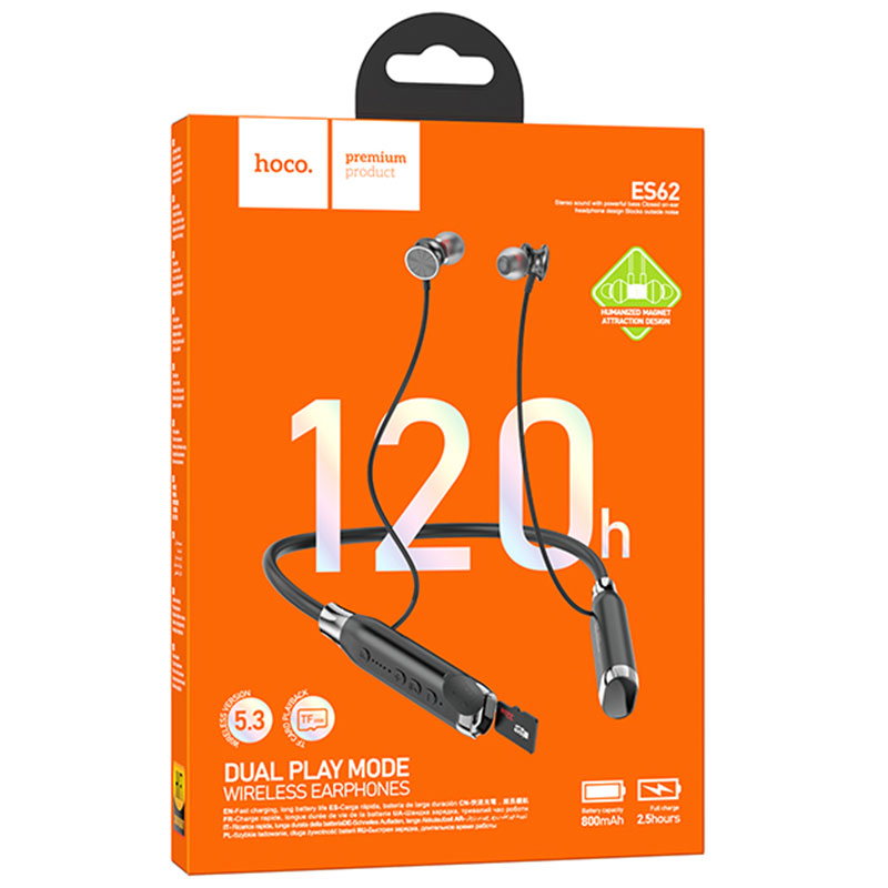 Handsfree Bluetooth HOCO ES62, A2DP, Negru