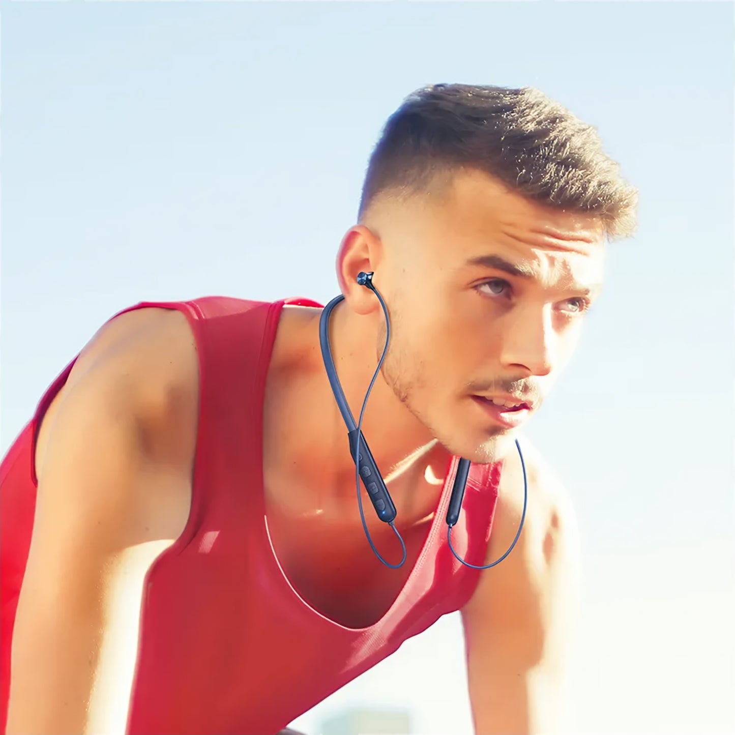 Handsfree Bluetooth HOCO ES64, A2DP, Albastru