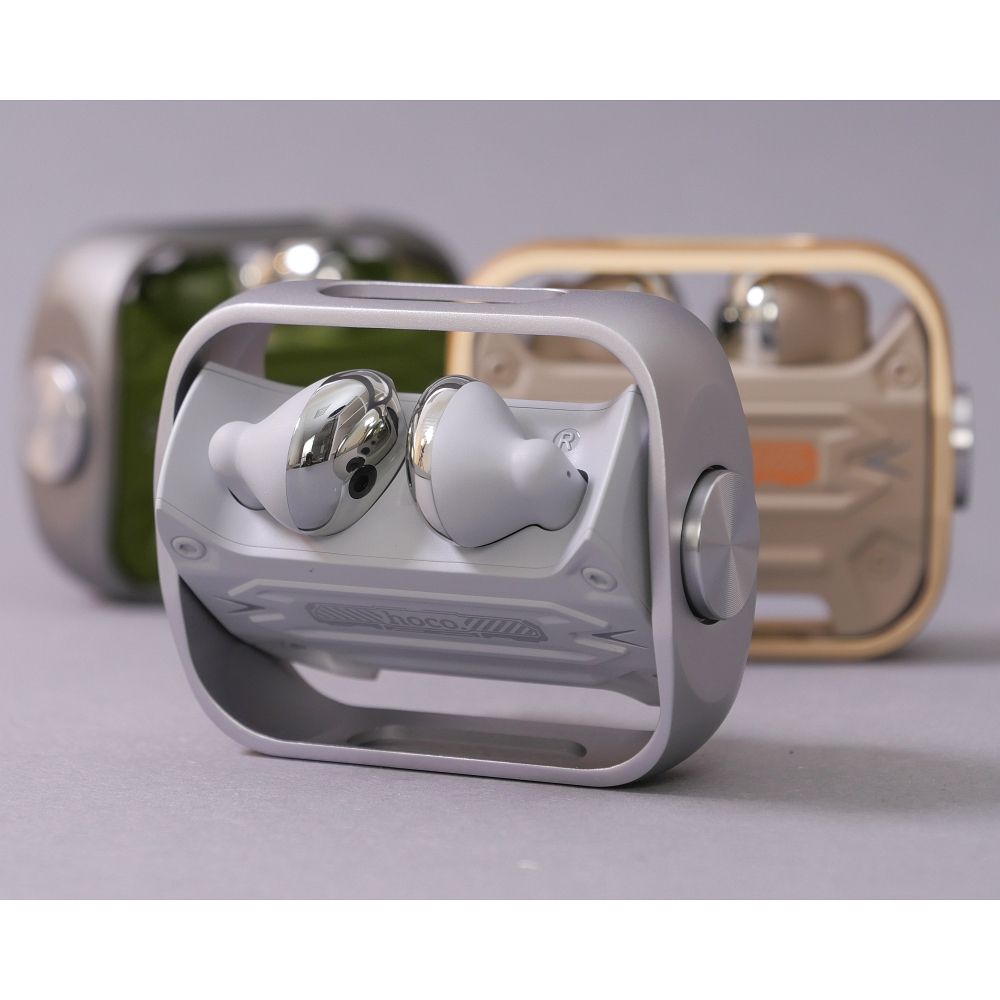Handsfree Bluetooth HOCO EW55, TWS, Argintiu