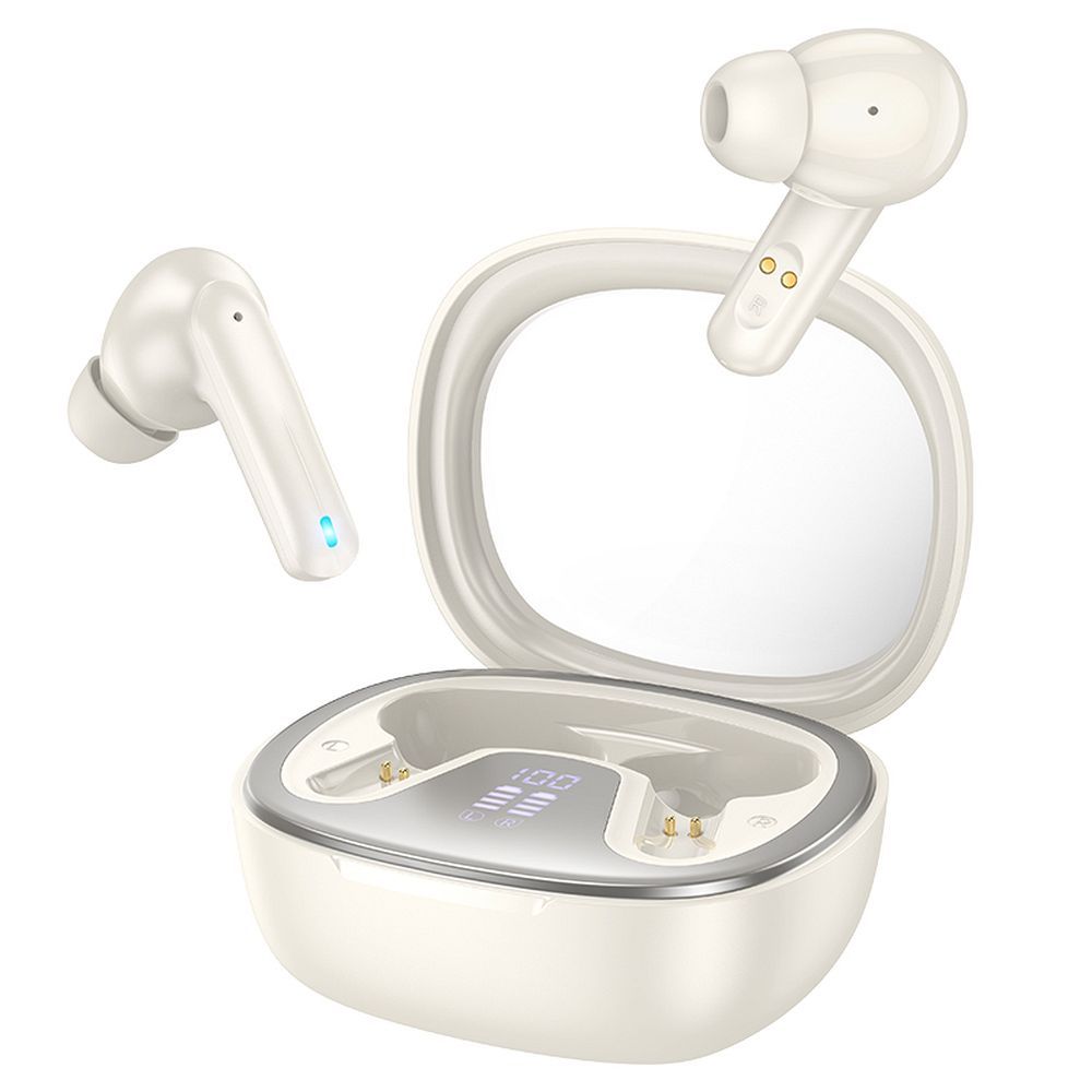 Handsfree Bluetooth HOCO Shadow EQ6, TWS, Alb