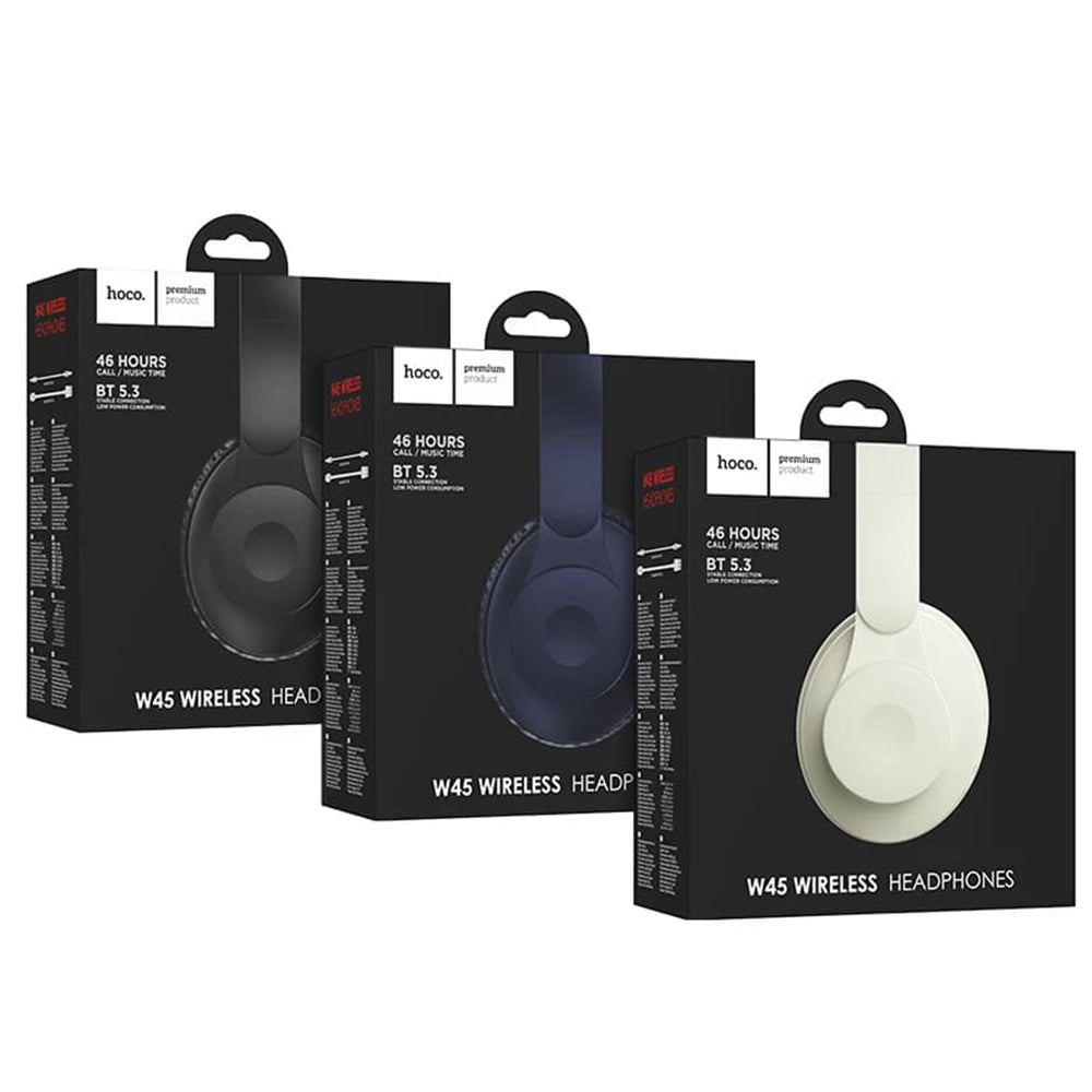 Handsfree Bluetooth HOCO W45, A2DP, Negru