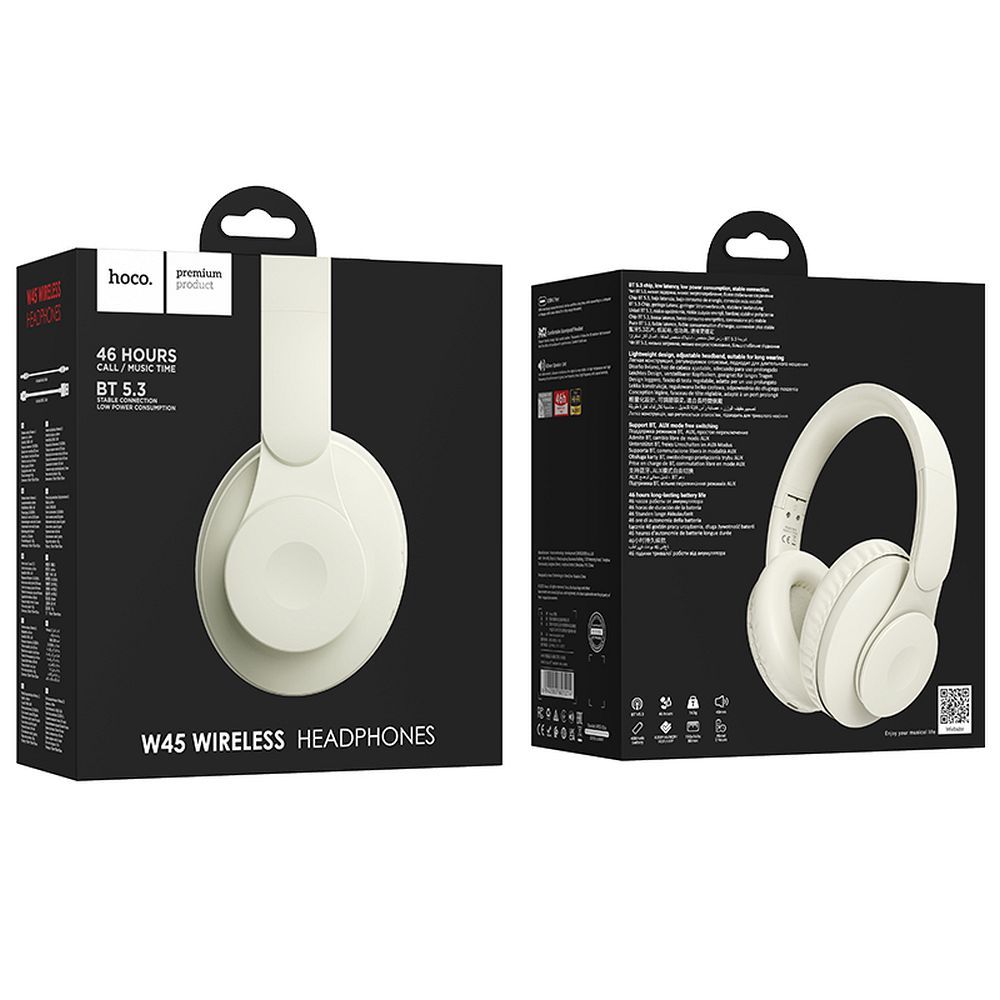 Handsfree Bluetooth HOCO W45, A2DP, Alb