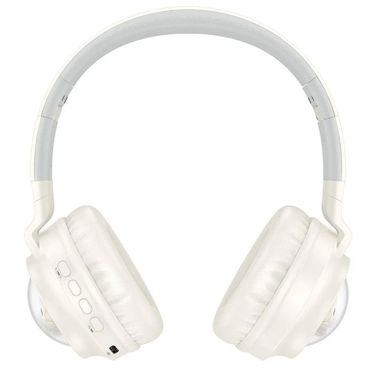 Handsfree Bluetooth HOCO W50 Kids Cute Cat, A2DP, Alb