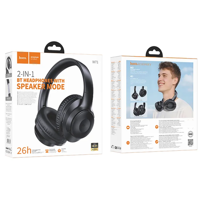 Handsfree Bluetooth HOCO W71, A2DP, Negru