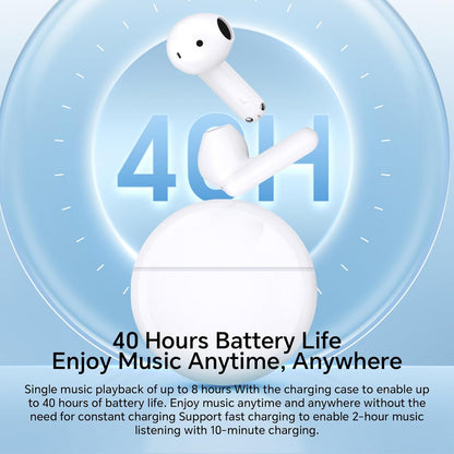 Handsfree Bluetooth Honor Choice X7e, TWS, ANC, Alb 5504ABHF