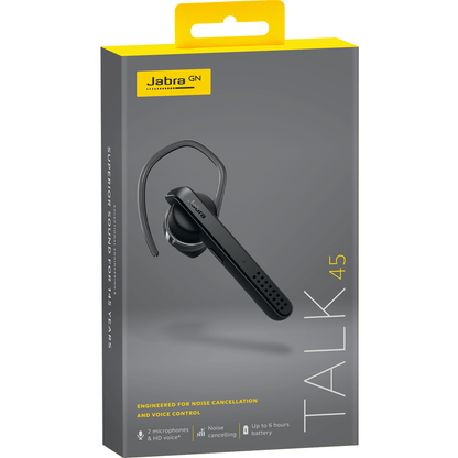 Handsfree Bluetooth Jabra Talk 45, A2DP, Negru, Resigilat