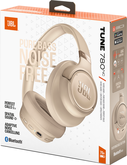 Handsfree Bluetooth JBL Tune 780NC, MultiPoint, A2DP, ANC, Bej JBLT780NCBEG