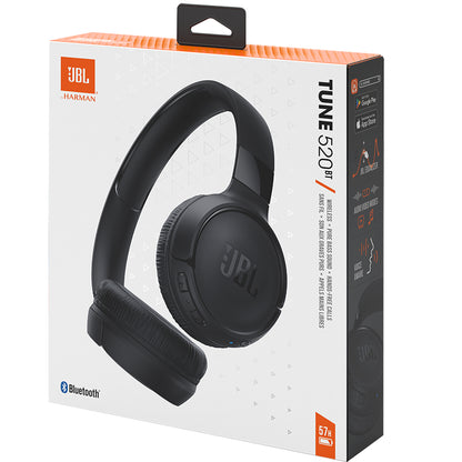 Handsfree Bluetooth JBL Tune 520BT, MultiPoint, Negru, Resigilat