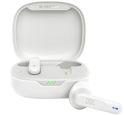 Handsfree Bluetooth JBL Wave Flex, TWS, Multipoint, Alb JBLWFLEXWHT