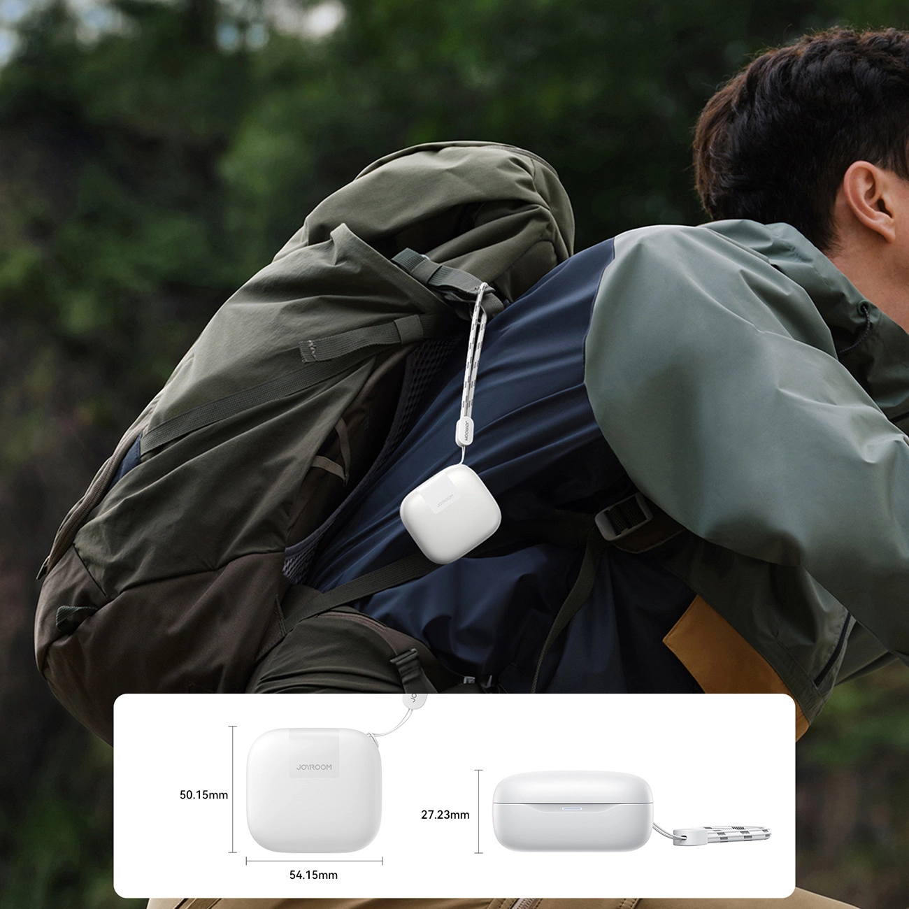 Handsfree Bluetooth Joyroom Jdots JR-DB3, TWS, Alb