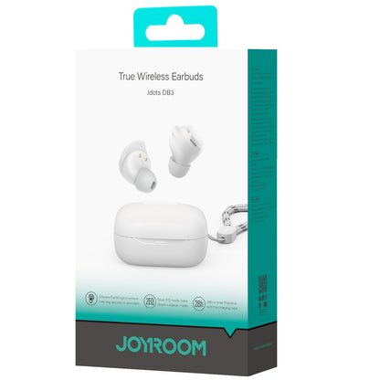 Handsfree Bluetooth Joyroom Jdots JR-DB3, TWS, Alb