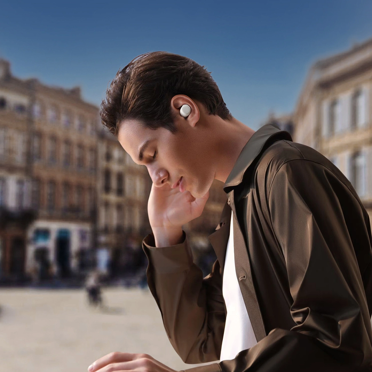 Handsfree Bluetooth Joyroom Jdots JR-DB3, TWS, Alb
