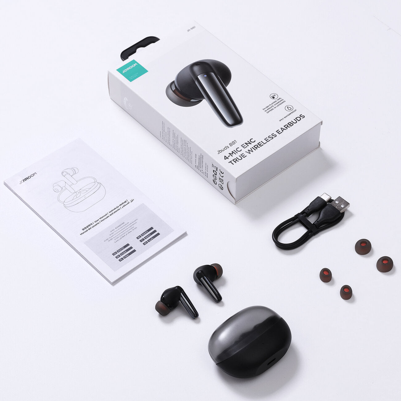Handsfree Bluetooth Joyroom JR-BB1, TWS, Negru