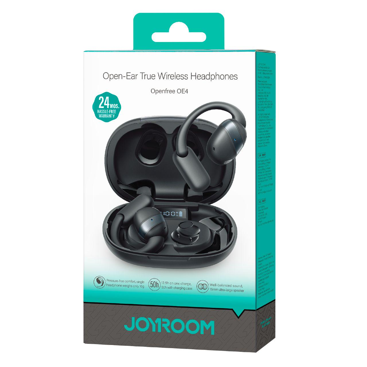 Handsfree Bluetooth Joyroom Open Ear JR-OE4, TWS, Negru