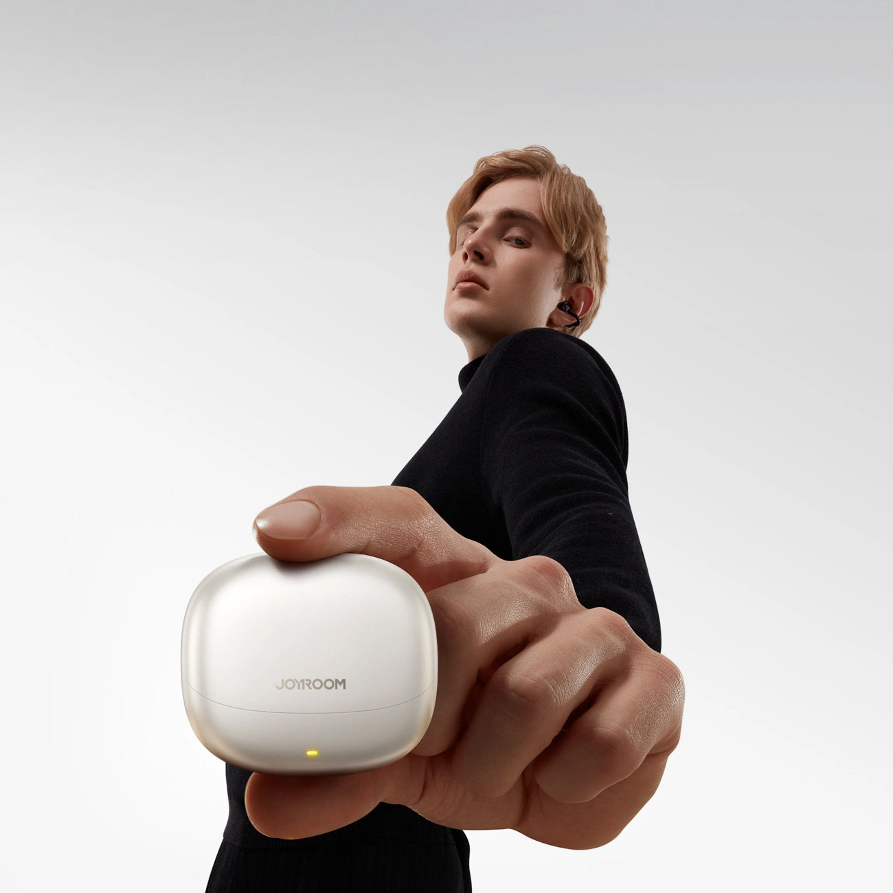 Handsfree Bluetooth Joyroom Openfree JR-OE3, TWS, Argintiu