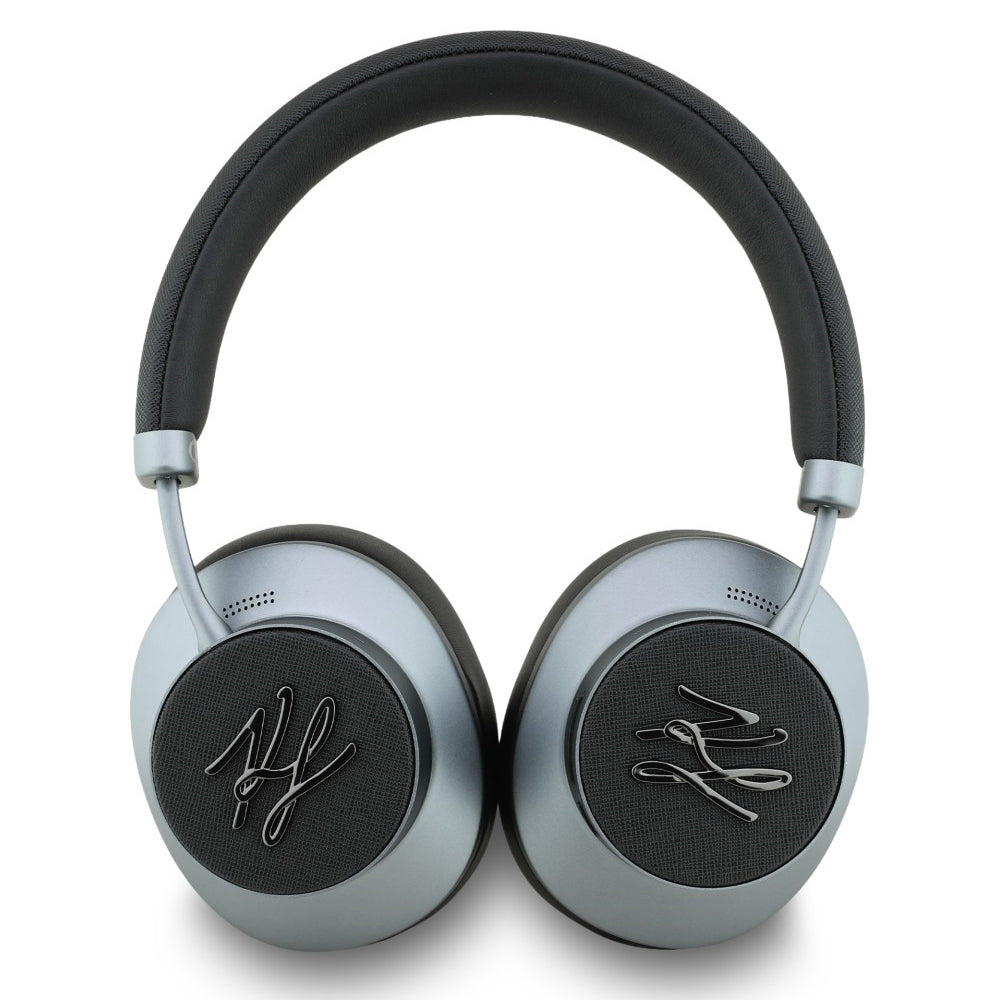 Handsfree Bluetooth Karl Lagerfeld Grained Initials, A2DP, ANC, Negru