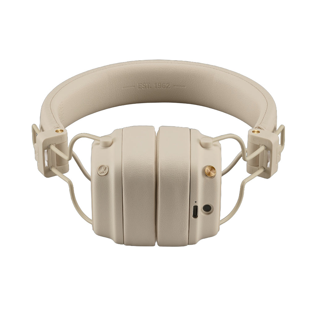 Handsfree Bluetooth Marshall Major V, A2DP, Alb