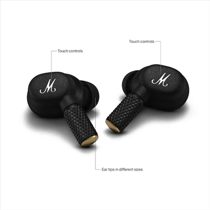Handsfree Bluetooth Marshall Motif II, TWS, ANC, Negru