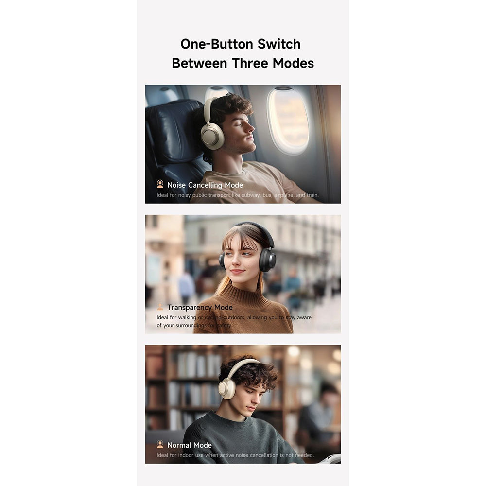 Handsfree Bluetooth McDodo HP-5820 T03, A2DP, ANC, Negru