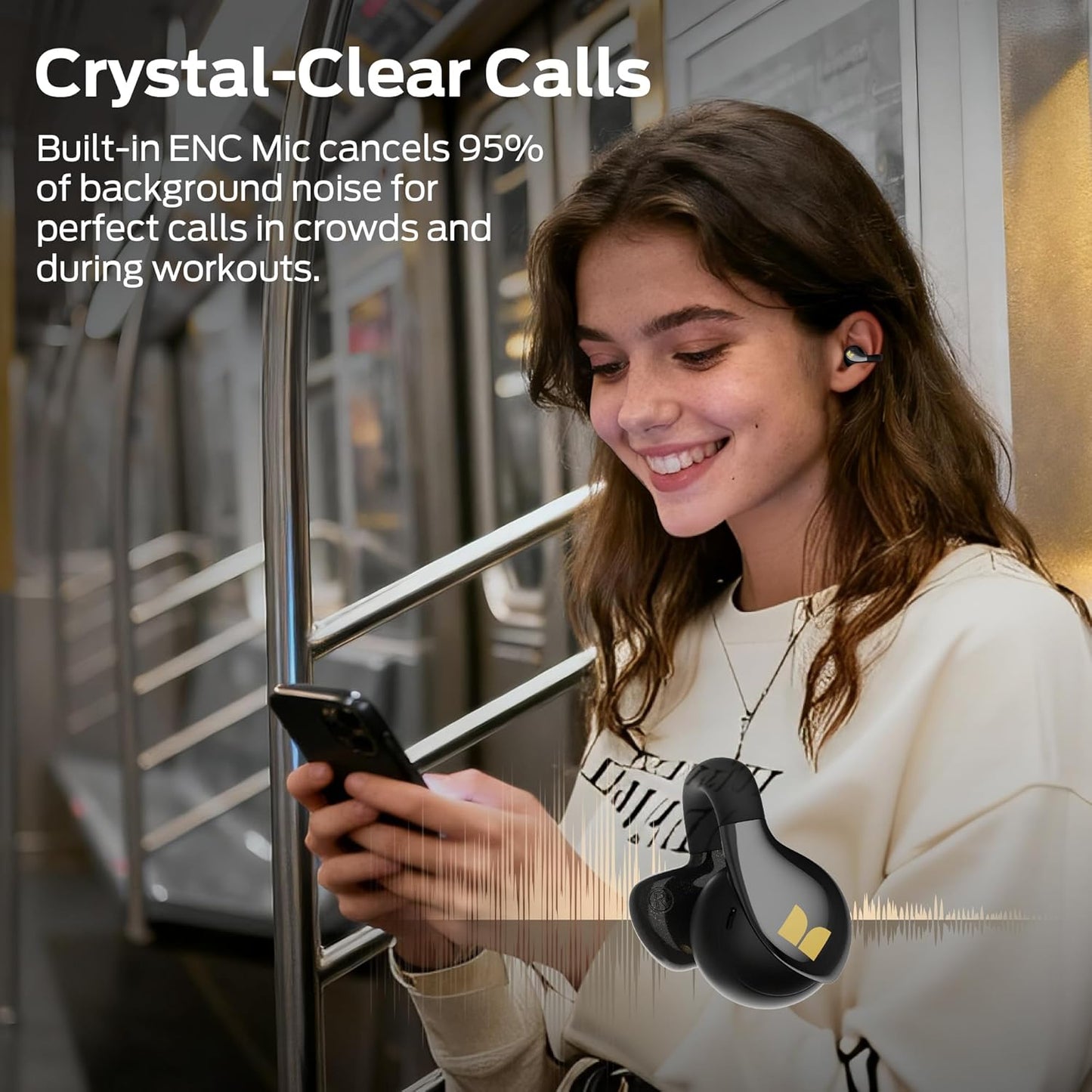 Handsfree Bluetooth Monster AC225, TWS, Negru