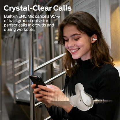 Handsfree Bluetooth Monster AC225, TWS, Crem Deschis