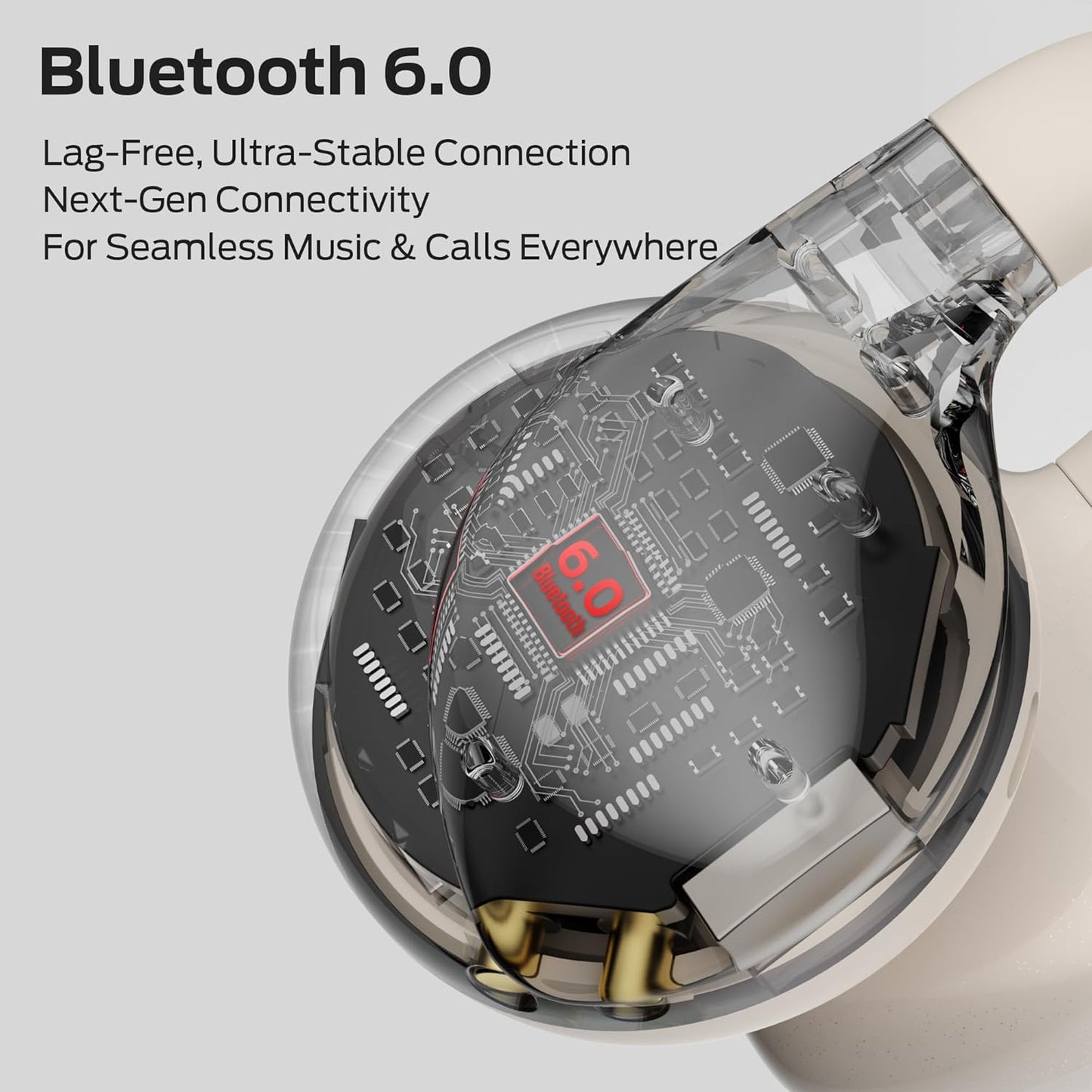 Handsfree Bluetooth Monster AC225, TWS, Crem Deschis