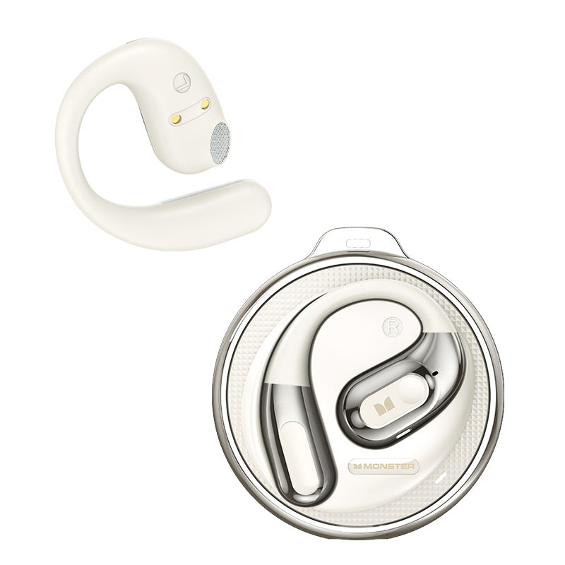 Handsfree Bluetooth Monster AC330 AI Translation, TWS, Alb