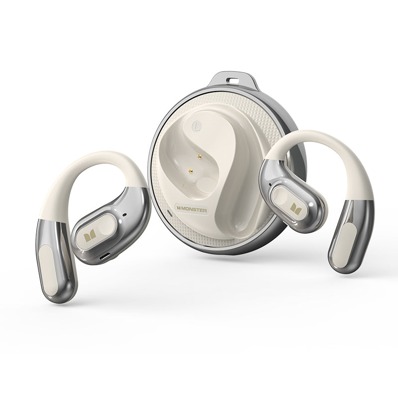 Handsfree Bluetooth Monster AC330 AI Translation, TWS, Alb