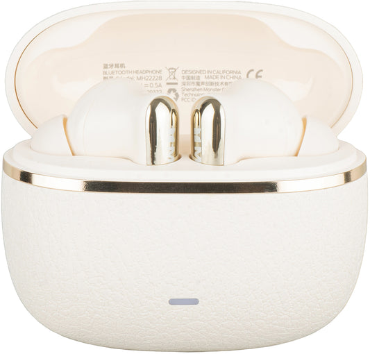 Handsfree Bluetooth Monster Clarity 200, TWS, ANC, Crem Deschis