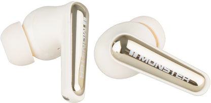 Handsfree Bluetooth Monster Clarity 200, TWS, ANC, Crem Deschis