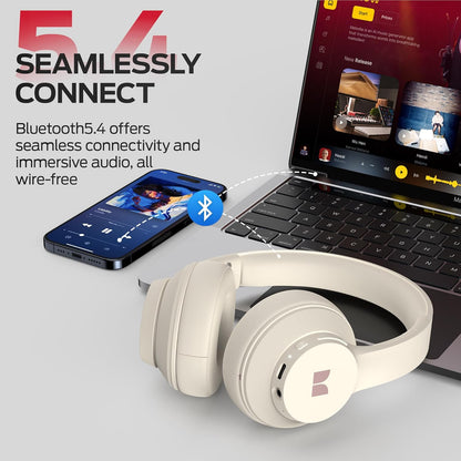 Handsfree Bluetooth Monster Mission 100, MultiPoint, A2DP, ANC, Alb
