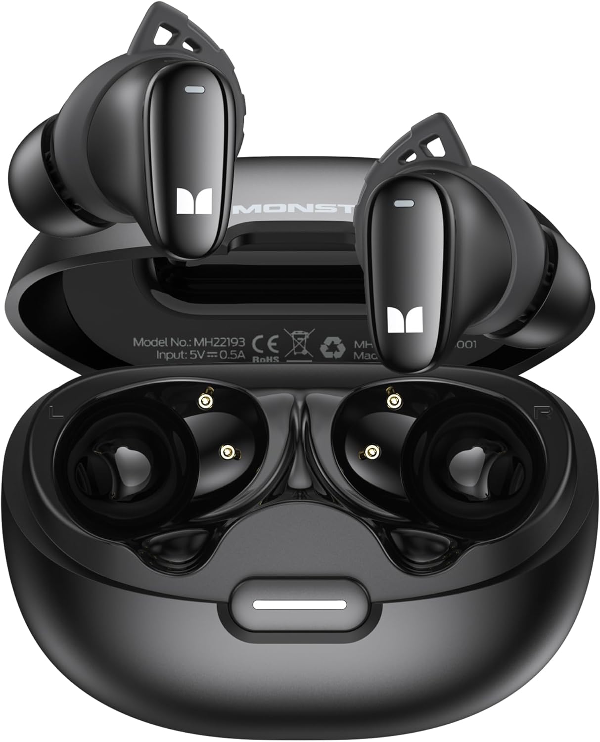 Handsfree Bluetooth Monster N-Lite 206, TWS, Negru