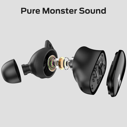 Handsfree Bluetooth Monster N-Lite 206, TWS, Negru