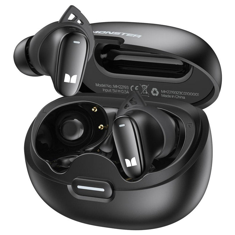 Handsfree Bluetooth Monster N-Lite 206, TWS, Negru