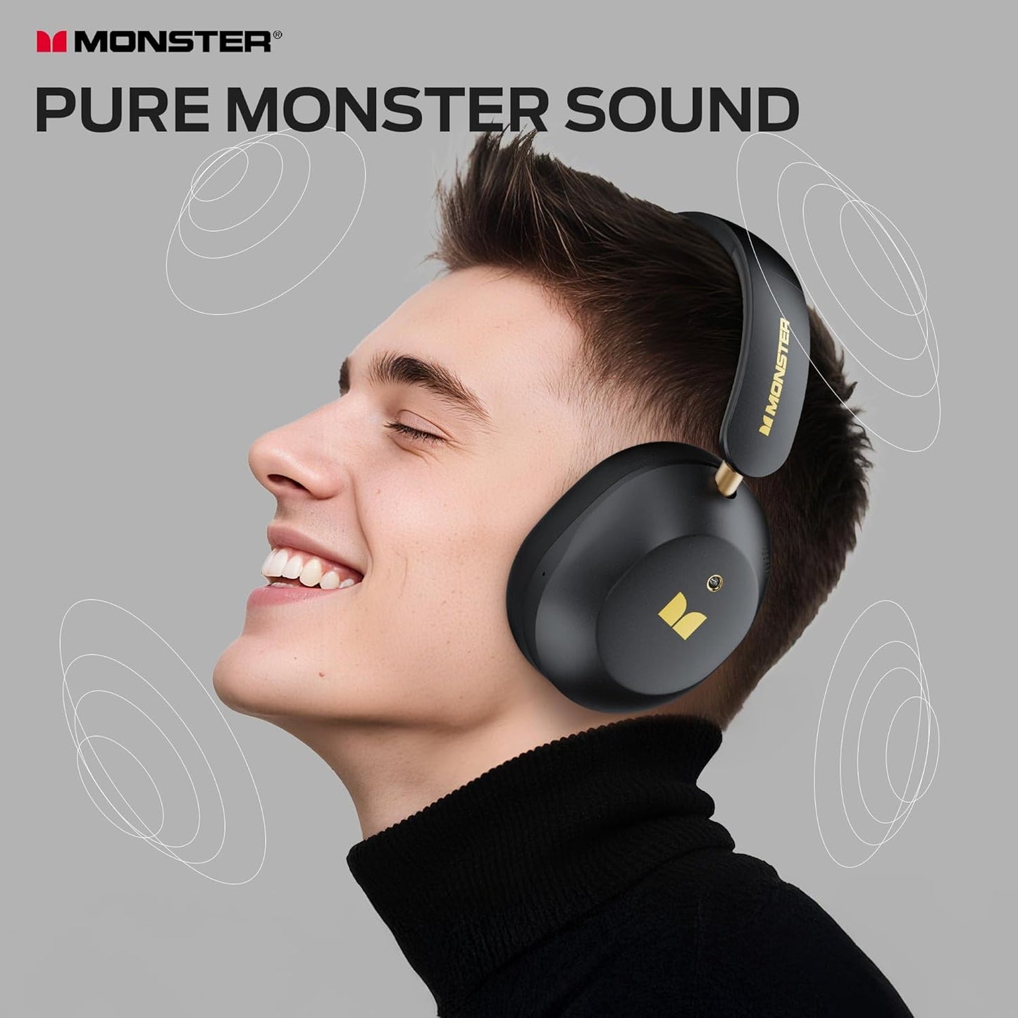 Handsfree Bluetooth Monster Persona 6th, MultiPoint, A2DP, ANC, Negru