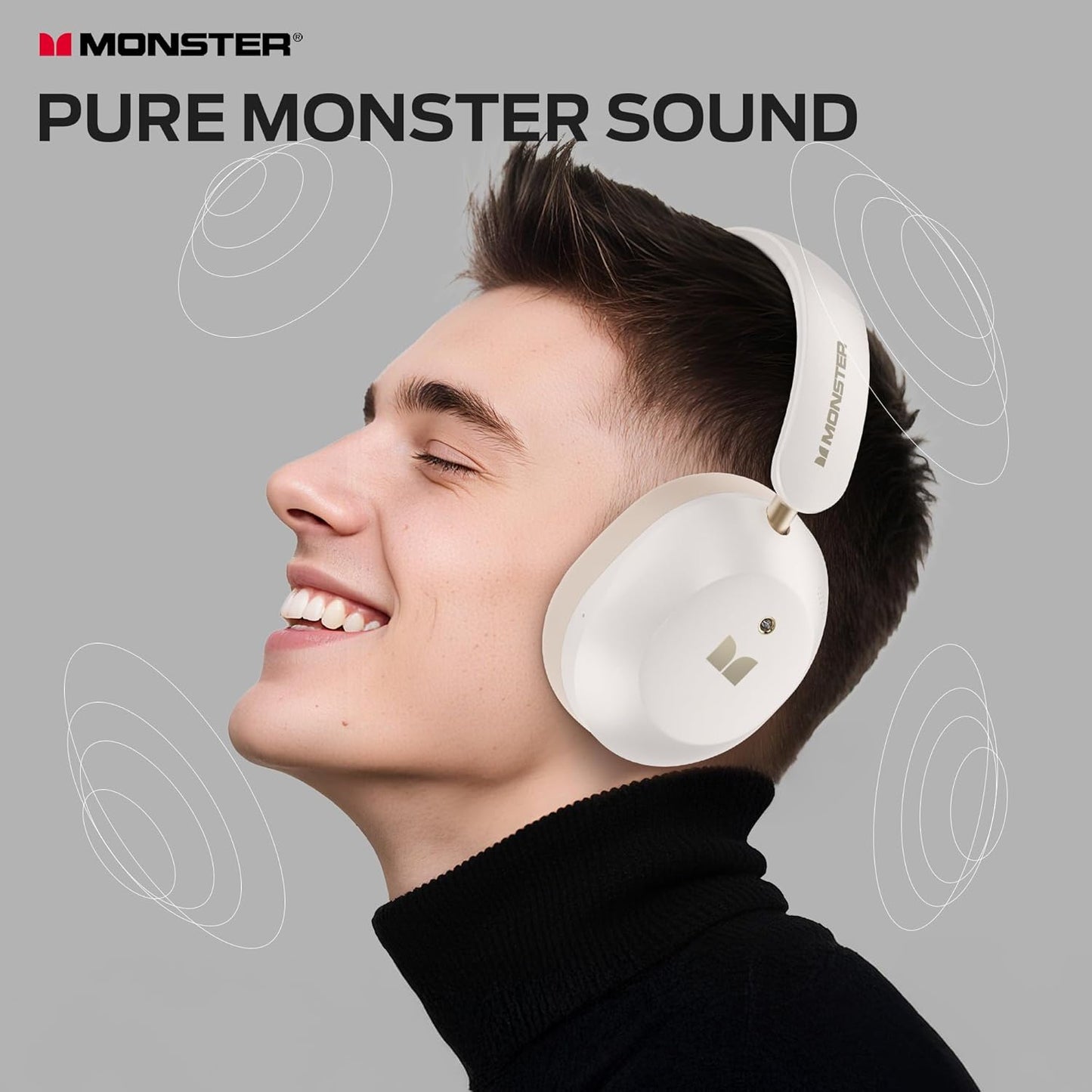 Handsfree Bluetooth Monster Persona 6th, MultiPoint, A2DP, ANC, Alb
