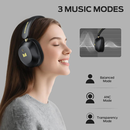 Handsfree Bluetooth Monster Persona 6th, MultiPoint, A2DP, ANC, Negru