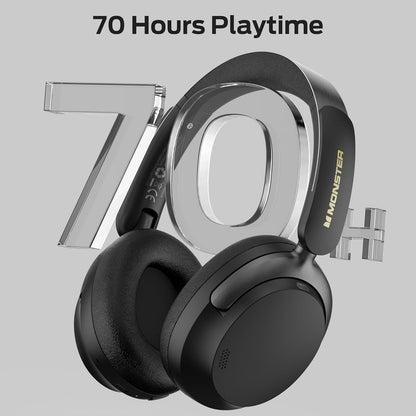 Handsfree Bluetooth Monster Persona 3rd, MultiPoint, A2DP, ANC, Negru