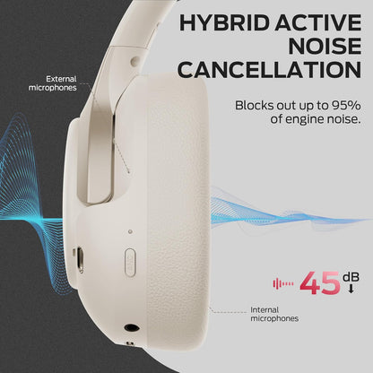 Handsfree Bluetooth Monster Persona 5th, MultiPoint, A2DP, ANC, Alb